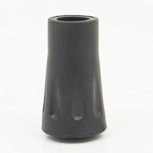 Embout de protection antidérapant en plastique noir pour bâton de trekking, hauteur 40 mm, base 23 mm, accessoire pour bâton de randonnée et de marche en extérieur - Product Image 3