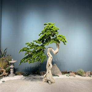 Gran jardín interior artificial Podocarpus bonsái árboles adornos de jardín simulación Pino árbol de pino artificial - Product Image 3