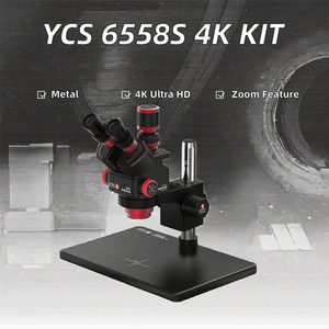 Bộ kính hiển vi ba thị kính YCS 6558S, độ phóng đại 6.5X58, <span class=keywords><strong>camera</strong></span> siêu nét 4K, chuyên dụng cho hàn mạch điện thoại di động, kính hiển vi 3 mắt - Product Image 3