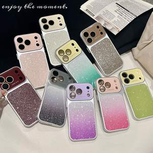 Funda de Teléfono con Cubierta de Lente, Diseño Minimalista de Lujo Ligero con Degradado Brillante para iPhone 17 16 15 14 13 12 11 Pro Max - Product Image 1