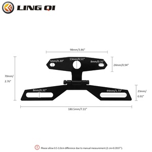 LINGQI RACING Soporte Ajustable Plegable para Matrícula de Motocicleta con Luz Trasera para SURRON Light Bee X - Product Image 5