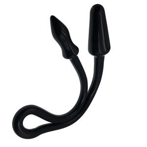 Maschio e masturbazione femminile <span class=keywords><strong>ultra</strong></span> lungo anale spina del pene molle di TPR doppia testa attrezzi del sesso - Product Image 5