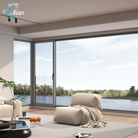 Ventana Corredera de Vidrio de Aluminio con Certificación CE para Villas de Lujo, Hoteles y Proyectos Residenciales