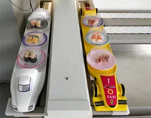 Suministro de fábrica Shinkansen Sushi Train Food Delivery System Sushi Transportador