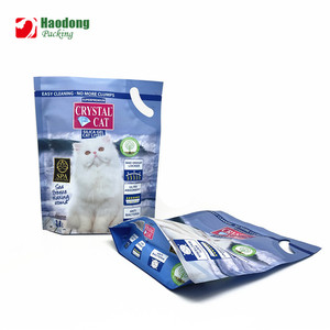 Sac conteneur de sable pour litière pour <span class=keywords><strong>chat</strong></span> OEM Sacs d'emballage en plastique de couleur personnalisée imprimés - Product Image 1