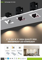 Plafonnier encastré LED ETL CE SAA pour intérieur, IP65, 15W 20W 30W, COB intégré, écologique, dimmable, pour hôtel