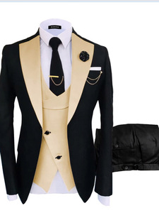 2024 alta calidad moda tres piezas África formal lujo <span class=keywords><strong>color</strong></span> sólido novio hombres trajes <span class=keywords><strong>para</strong></span> <span class=keywords><strong>boda</strong></span> - Product Image 5