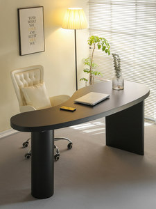 Minimalist Modern Pine Wood <b>Computer</b> <b>Desk</b> with Drawer Custom-shaped Light-luxury Office Workstation Executive - Product Image 1