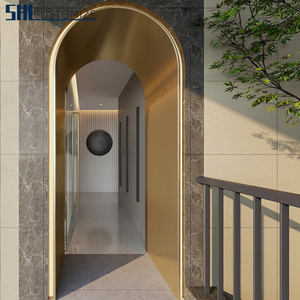 Garnitures murales en acier inoxydable garniture <span class=keywords><strong>quart</strong></span> ronde garniture <span class=keywords><strong>de</strong></span> carreaux incurvés poche <span class=keywords><strong>de</strong></span> porte - Product Image 1