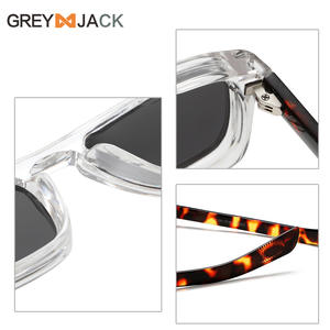 Gafas de Sol Unisex Grey Jack, Montura de PC, Lentes TAC, Protección UV400 Tipo 3, Montura Negra Transparente - Product Image 3