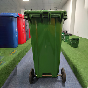 Xinglanbao Outdoor Waste <b>Bin</b> 120L With <b>Wheels</b> Rectangular PE Recyclable Residual Waste <b>Bin</b> - Product Image 4