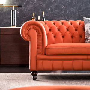 거실 가구를위한 금속베이스가있는 럭셔리 현대 원형 커피 테이블 가죽 대리석 탑 최소 주문 <span class=keywords><strong>2</strong></span> 개 - Product Image 5