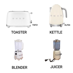 Paquete de Cocina 4 en 1: <span class=keywords><strong>Tostadora</strong></span>, Hervidor Eléctrico de 1.7L (KLF04), Exprimidor y Licuadora |   Colección de Electrodomésticos Retro de Lujo - Product Image 1
