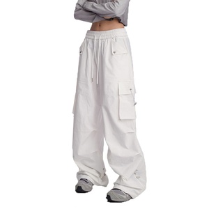 Pantalons cargo d'été pour femmes, style streetwear hip-hop, respirants, à séchage rapide, en toile, salopettes anti-rides et imperméables - Product Image 4