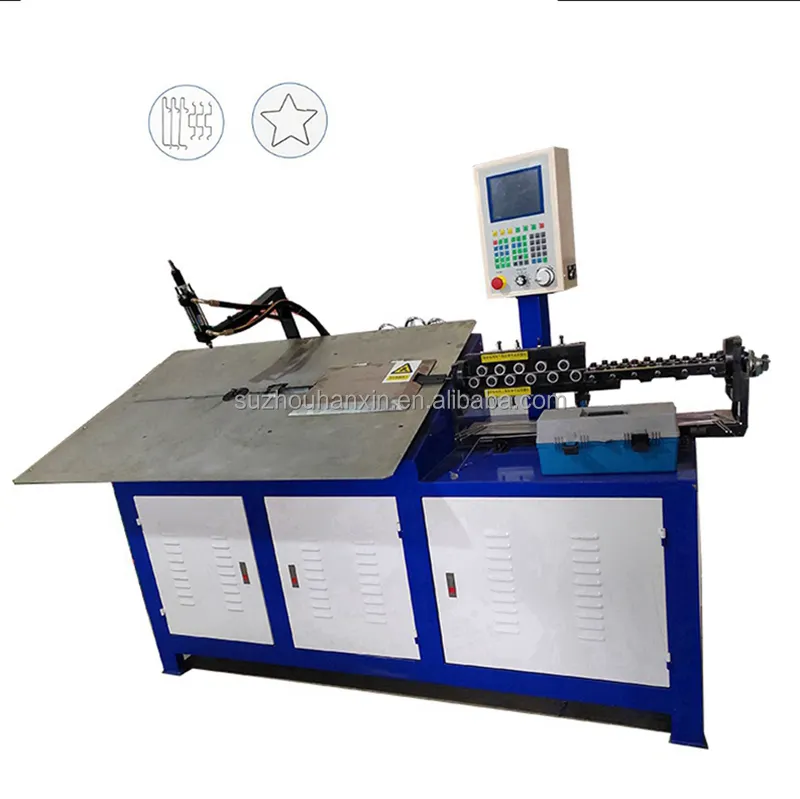 Automatic 6mm paint hook small steel bender 2d cnc wire bending and cutting machine