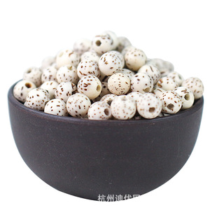 Mini perles rondes en graines de Bodhi de 6mm, couleur blanche, pour bracelet DIY, accessoires de chapelet bouddhiste, 108 pièces, origine Hainan - Product Image 3