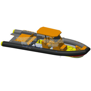 Embarcación Náutica de 1060 cm con Casco en V Profunda, Espacio para Tomar el Sol y Costillas de Aluminio - Product Image 1