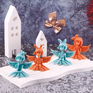 Early Riser 3D Linda princesa molde <span class=keywords><strong>de</strong></span> silicona para hacer bloques <span class=keywords><strong>de</strong></span> hielo moldes caramelo <span class=keywords><strong>Fondant</strong></span> Chocolates jabones pasteles gelatina velas hornear - Product Image 2