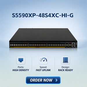Commutateur d'accès haute densité H3C S5590XP-48S4XC-HI-G 25G, prend en charge 48 ports SFP 25GE, 6 ports 100GE, commutateur réseau d'origine neuf - Product Image 1