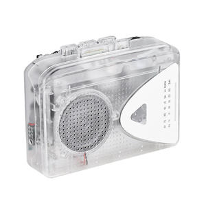 Reproductor de Casetes con Radio AM/FM Transparente, con Auto-Reverse, Altavoz Integrado y Convertidor USB MP3 - Product Image 1