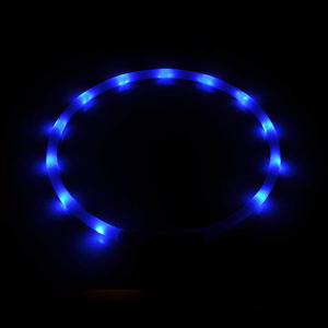 Collar LED para gatos y perros con seguridad nocturna, resplandor intermitente, Correa fluorescente luminosa para mascotas, suministros para perros con luces - Product Image 4