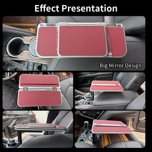 <span class=keywords><strong>Mesa</strong></span> <span class=keywords><strong>Plegable</strong></span> Multifuncional Popular para <span class=keywords><strong>Consola</strong></span> Central con Rotación de 360 Grados °   Bandejas Giratorias para Coche con Espejo - Product Image 5