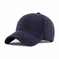 Casquette de baseball en velours côtelé, logo personnalisé, structurée, 6 panneaux, broderie 3D, unisexe, chapeau de sport, chaude, automne-hiver, homme femme