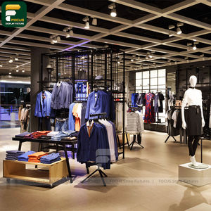 Étagère de présentation de vêtements élégante, comptoir de vêtements, vitrine de vêtements, armoire en verre, mobilier de magasin - Product Image 3