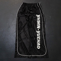 Pantalon de jogging ample et réfléchissant noir imperméable coupe large coupe oversize style streetwear pour homme