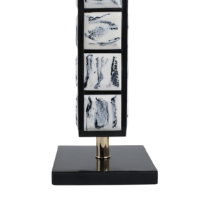 Scultura a Torre Rettangolare Moderna in Resina per Arredamento Casa, Ufficio, Soggiorno, Tavolino da Caffè, Mensola Bagno, Arte Decorativa - Product Image 5