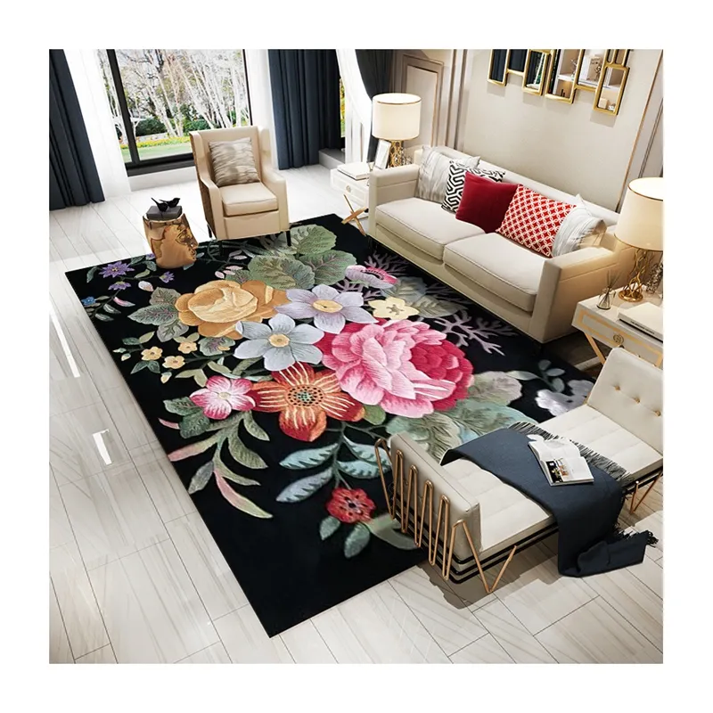 Haute qualité mode peinture chinoise conception tapis tapis salon vison tapis à vendre pas cher prix