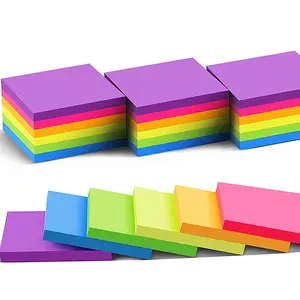 Notas adhesivas multicolores personalizadas, Bloc de notas autoadhesivo fácil de publicar, suministros escolares, Mini blocs de notas