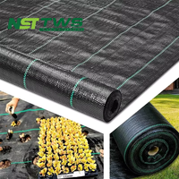 Tissu tissé en polyéthylène 90GSM 100G PP Géotextile Tapis de mauvaises herbes Barrière de couverture de sol Tissu de paysage tissé