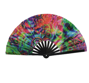 Alta calidad personalizable A5 plegable bambú ventilador de mano reflectante colorido hecho a mano característica boda fiesta/Club uso personalizado - Product Image 6