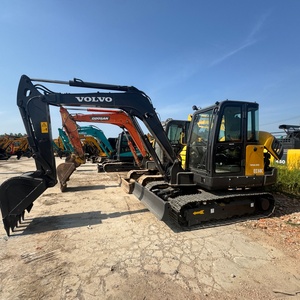 Mini-excavatrice hydraulique sur chenilles Volvo EC60C d'occasion de 6 tonnes, presque neuve, pour usage domestique et agricole, fournie directement par l'usine - Product Image 1