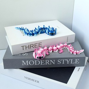 Vashine 3D imprimé créatif PLA point Dragon jouets 3D figurine Toi coloré amical Flexible cristal créatif drôle jouets - Product Image 4