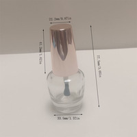Oferta Especial: Elegante Botella de Esmalte de Uñas Cilíndrica con Tapa de Rosca y Pincel, de Vidrio, Color Personalizado, Impresión Serigráfica para Salón de Belleza