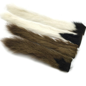 Colore personalizzato bianco marrone grigio coda di <span class=keywords><strong>mucca</strong></span> reale coda di bue per materiali per la costruzione di mosche - Product Image 2