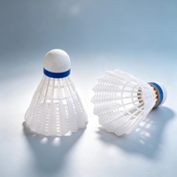 You&Me YM-5000 Volants de badminton en nylon haute durabilité, lot de 6, légers et très élastiques, pour entraînement en intérieur/extérieur