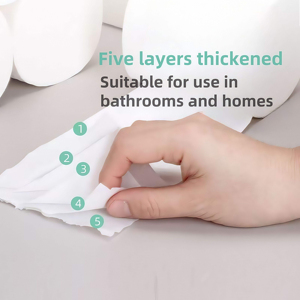 Jumbo Roll Toilet Tissue Soft Virgin Wood <b>Pulp</b> Embossed For Restaurant Commercial Use - Product Image 4