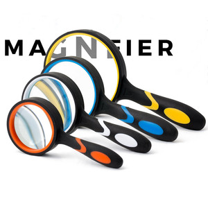 Lente d'ingrandimento ottica portatile portatile a basso costo con impugnatura in gomma antiscivolo - Product Image 3