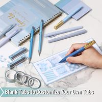 Kit de journalisation biblique avec surligneurs et stylos sans transfert de couleur, notes, onglets, ruban washi et journal pour la dévotion, la prière et les cadeaux chrétiens
