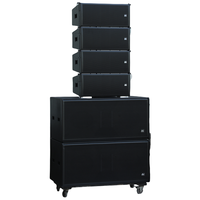 Sistema de Altavoces PA Estéreo Portátil DBK Dual de 10 Pulgadas, Sistema de Sonido Profesional para Conciertos al Aire Libre, Conjunto de Altavoces de Línea de Madera