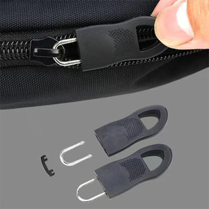 Tirador de cremallera desmontable sin herramientas para bolsos, abrigos, ropa, botas, tirador de cremallera de goma multifuncional - Product Image 2