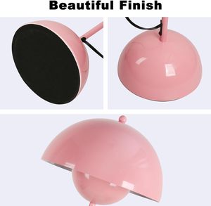 Classic Modern Contemporary E27 Socket Light <strong>Pink</strong> Dome Metal LED Warm White High Brightness Easy Installation <strong>Floor</strong> <strong>Lamp</strong> Elegant - Product Image 2
