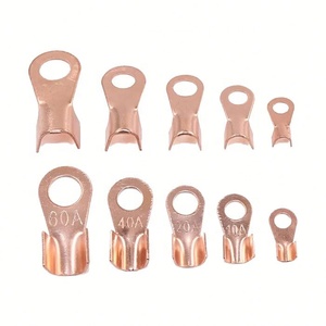 OT5A 10A 20A 40A 60A 80A Open End Terminal Purple Copper Wire <b>Connector</b> <b>Quick</b> Wiring Terminal Block Set - Product Image 5