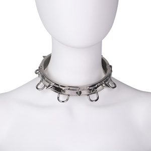 Collar de Metal con Anillo en O y Cierre, Collar de Restricción para la Postura, Juguetes Sexuales BDSM para Mujeres, Juego de Roles para Adultos - Product Image 4