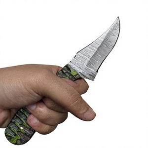มีดสกินเนอร์เหล็กดามัสกัสทำมือ พร้อมใบมีดตรง สำหรับผู้ค้าส่ง - Product Image 2