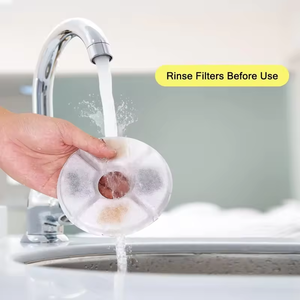 Filtre de remplacement écologique portable Petop <span class=keywords><strong>pour</strong></span> système de filtration à 3 étapes de 81 oz/2,4 L, 4 éponges pré-filtres, <span class=keywords><strong>fontaine</strong></span> à <span class=keywords><strong>eau</strong></span> <span class=keywords><strong>pour</strong></span> animaux de compagnie - Product Image 4