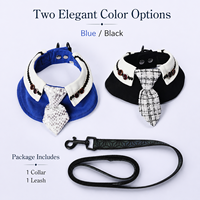 Nouvel ensemble de laisse et collier de smoking pour chien Gentleman 2026, accessoires de promenade de luxe à carreaux avec cravate pour animaux de compagnie Ming Jia